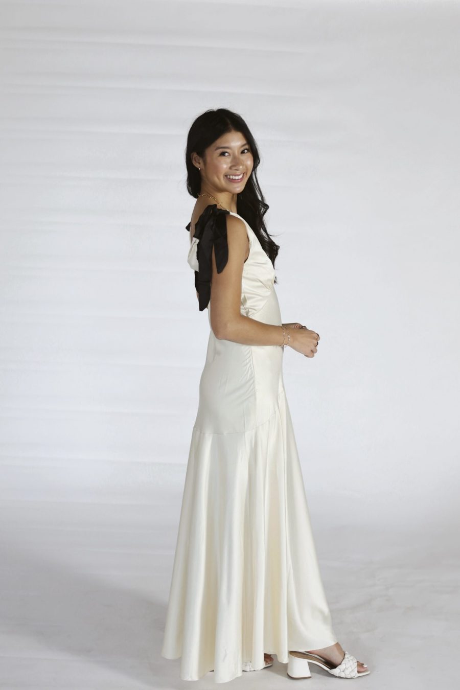 knee length dresses for ladies The Amalfi Contrast Maxi M main image 1