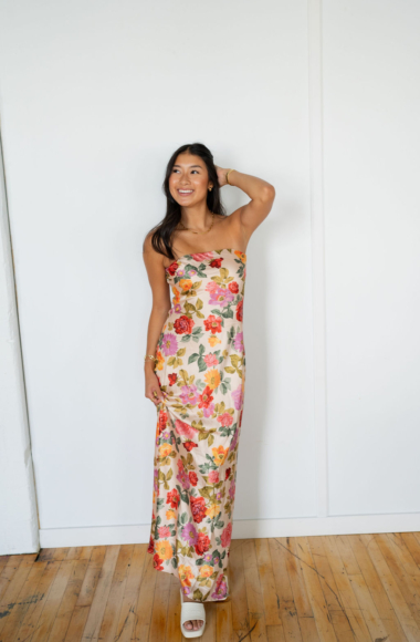 Golden Garden Maxi Dress