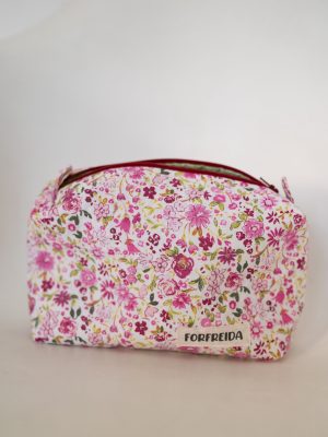 For Freida Makeup Bag — Pink Floral