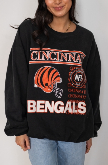 REFOUND Vintage Cincinnati Bengals Crew — SIZE XL