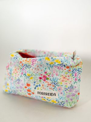 For Freida Makeup Bag - Blue Floral