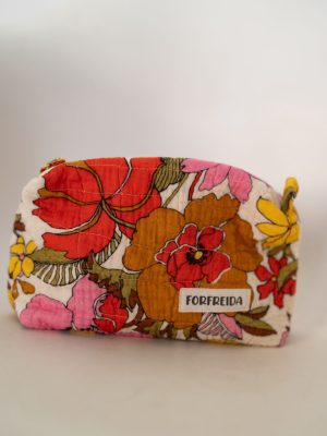 For Freida Makeup Bag - Golden Floral