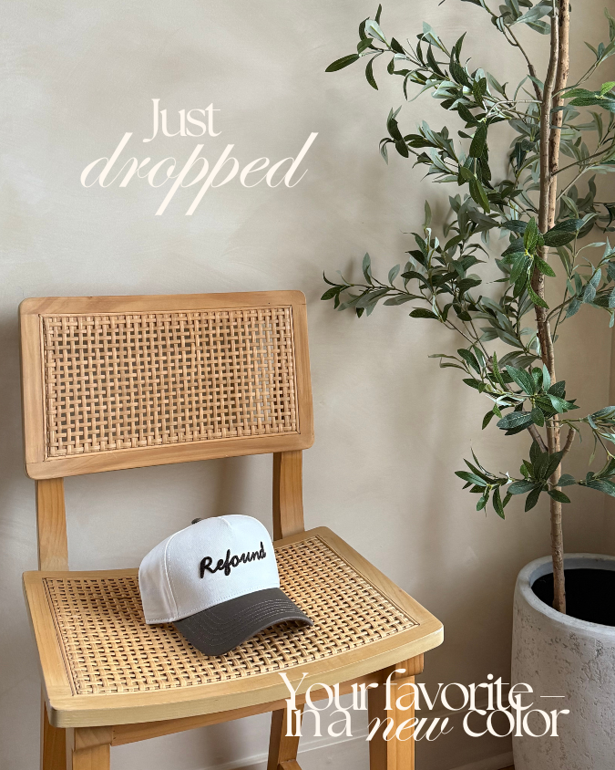 Refound Trucker Hat Embroidered Logo Mocha Brown