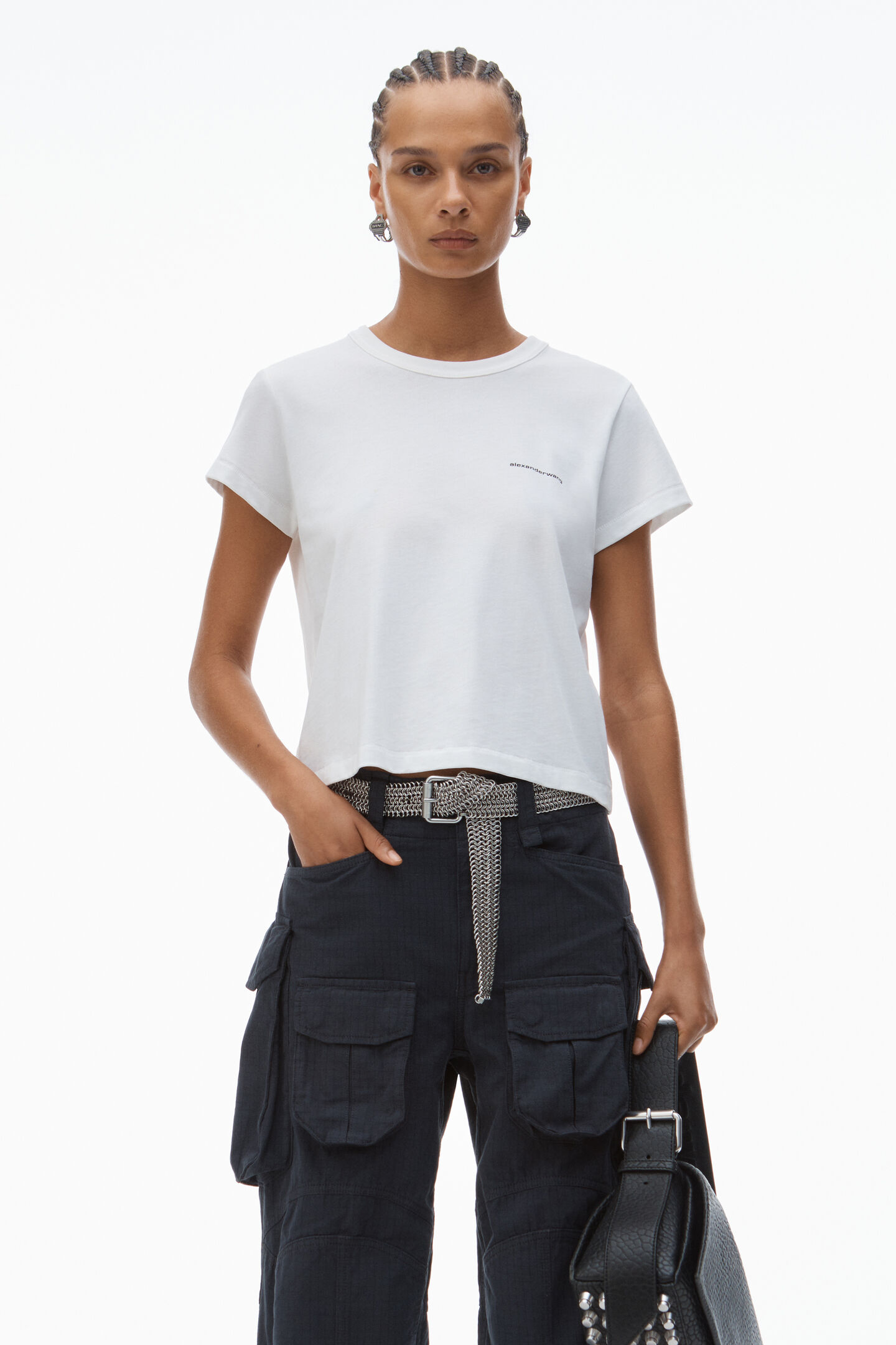 Alexander Wang Logo Spell Out Tee Shirt