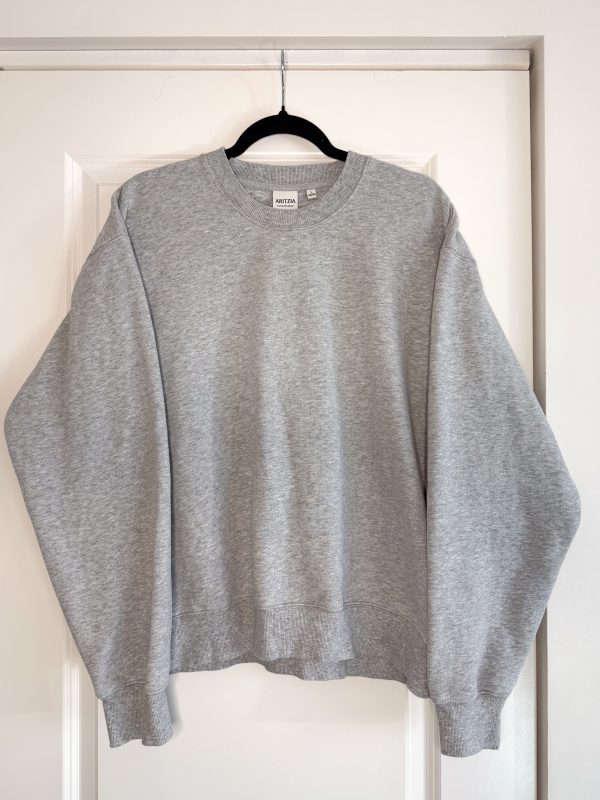 Aritzia Grey Sweatfleece Crewneck