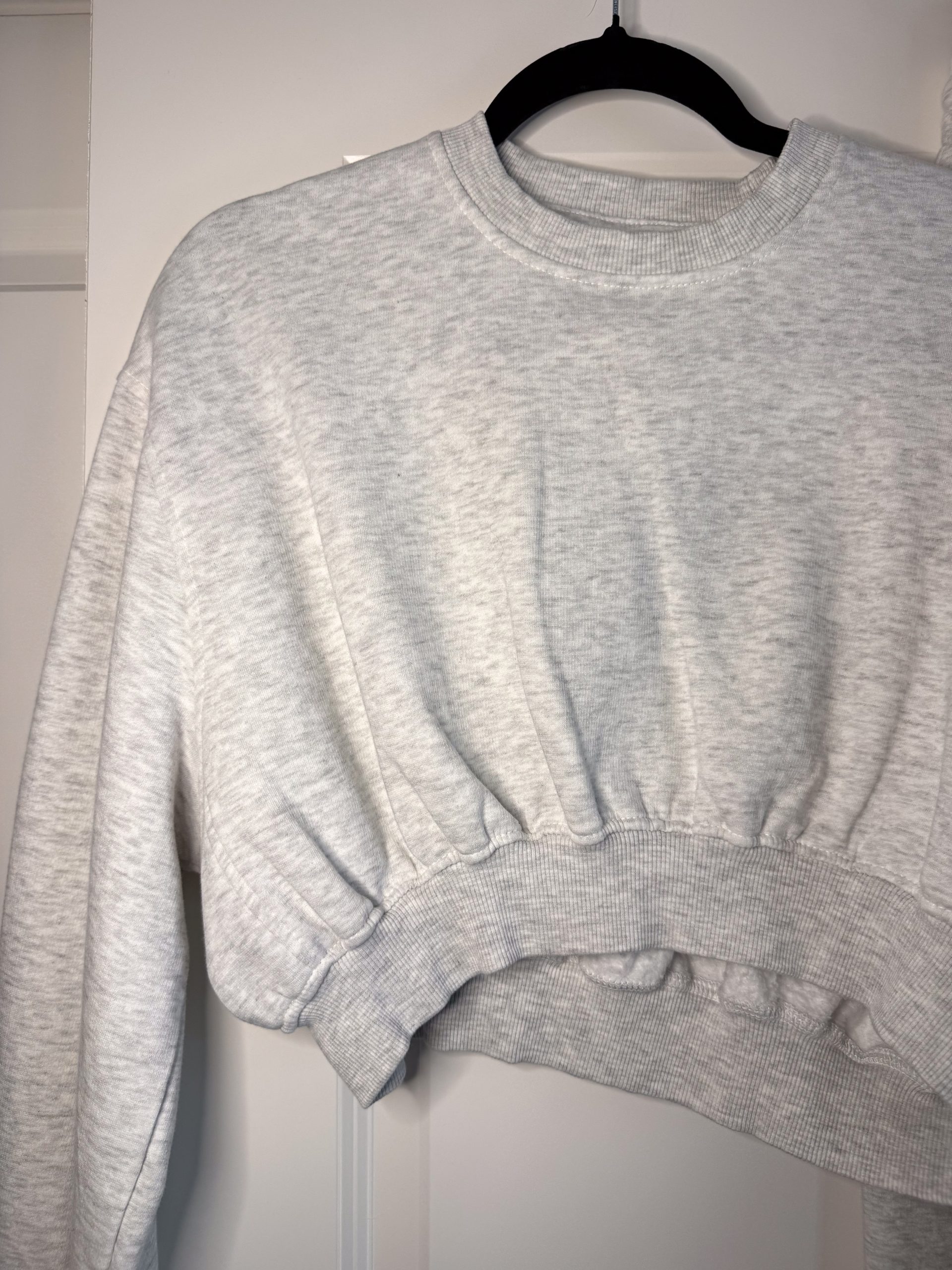 REFOUND Princess Polly Grey Matching Sweat Set SIZE 2 XS - Image 2
