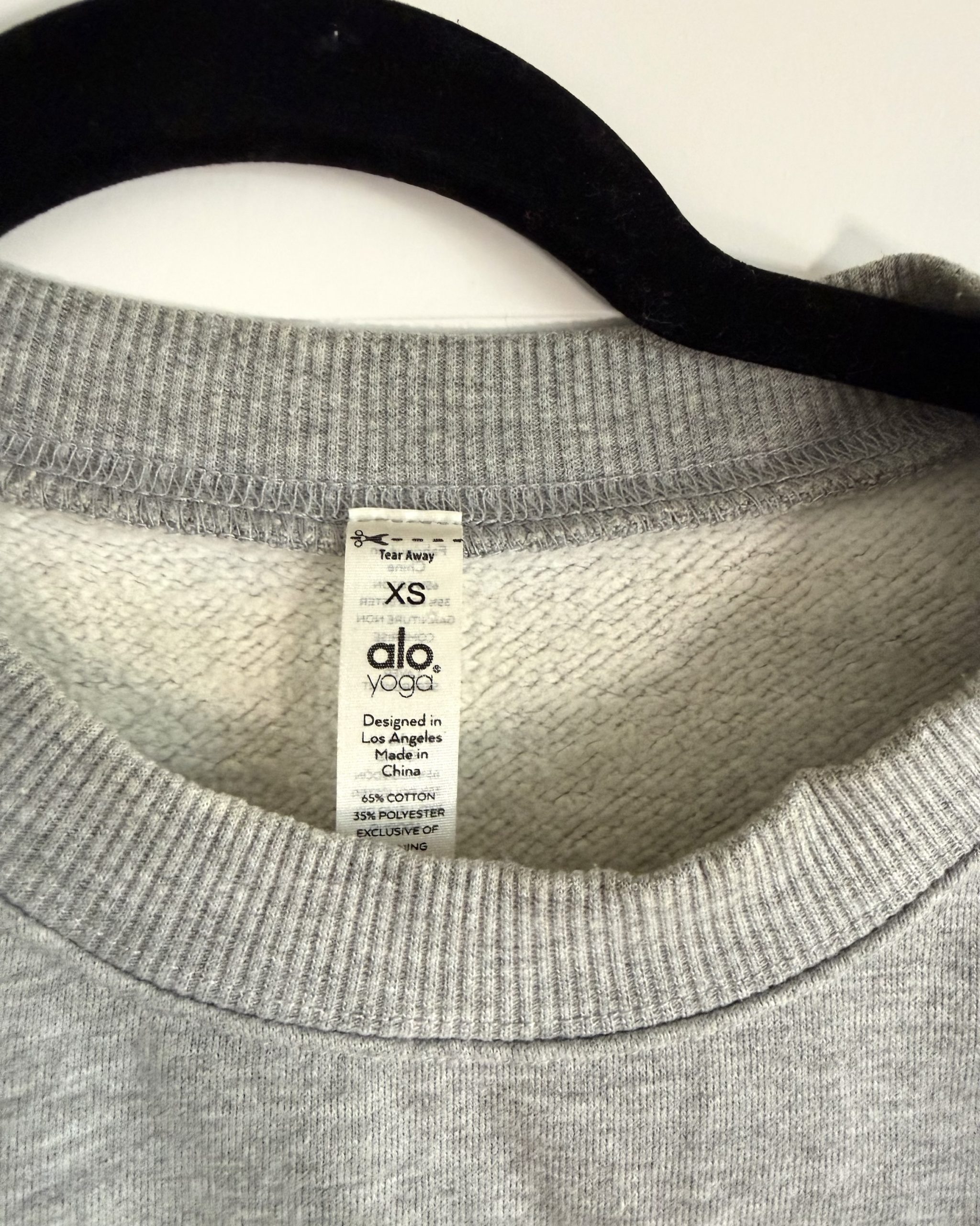 REFOUND ALO Yoga Cropped Sweatshirt SIZE XS - Image 3